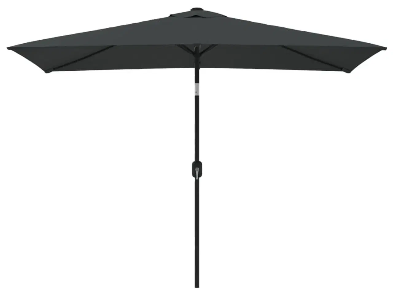 Billede 2 - Parasol med metalstang 300x200 cm antracitgrå