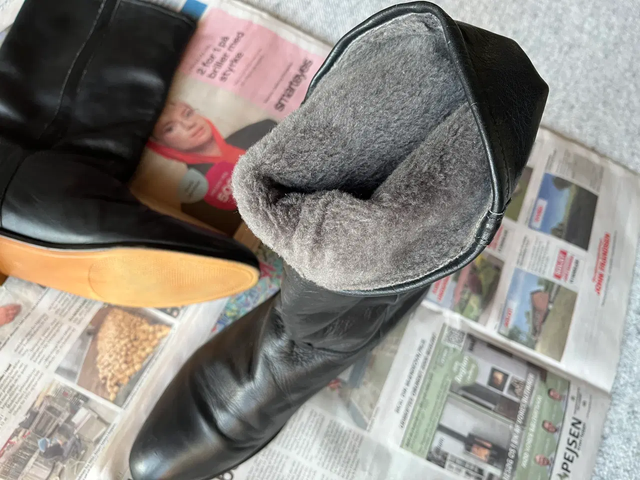 Billede 3 - Skindstøvler 45 