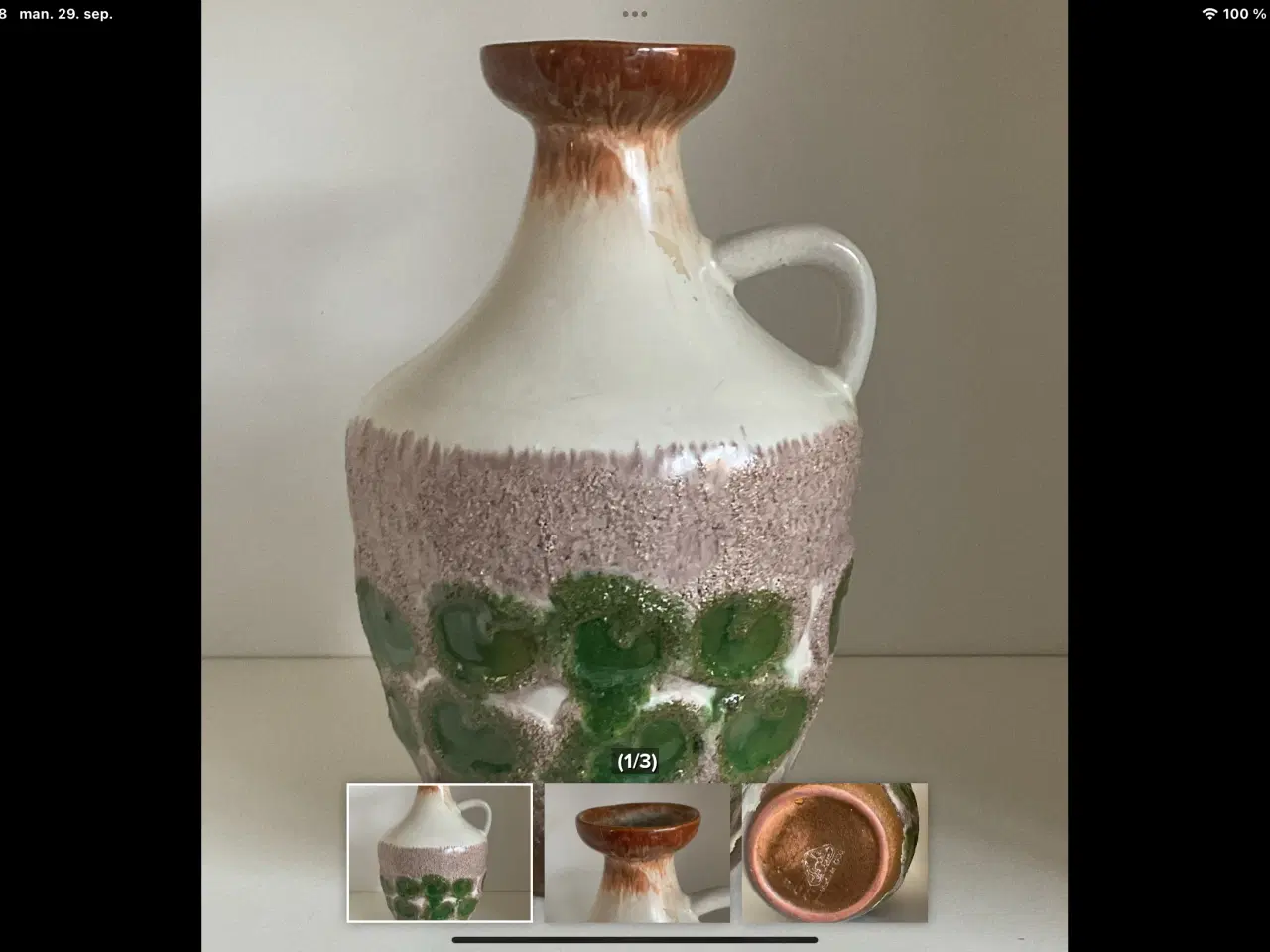 Billede 1 - Vase i keramik 