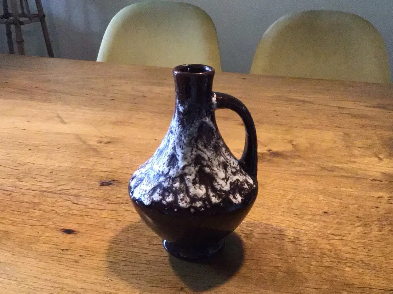 Billede 2 - Vase og lille krukke i gammelt keramik