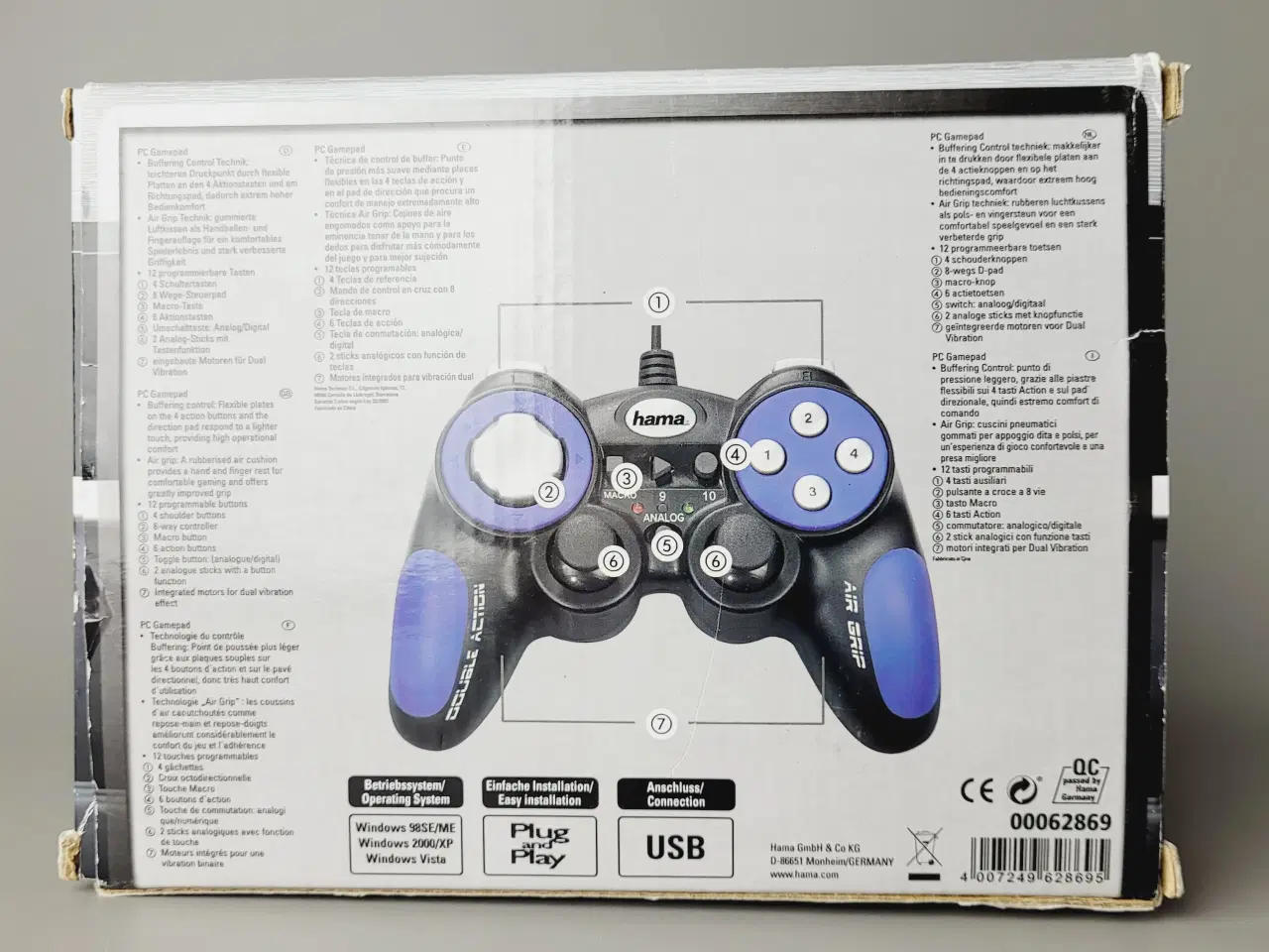 Billede 4 - ⭐️· 🎮 Hama PC Gamepad - Helt ny i original emball