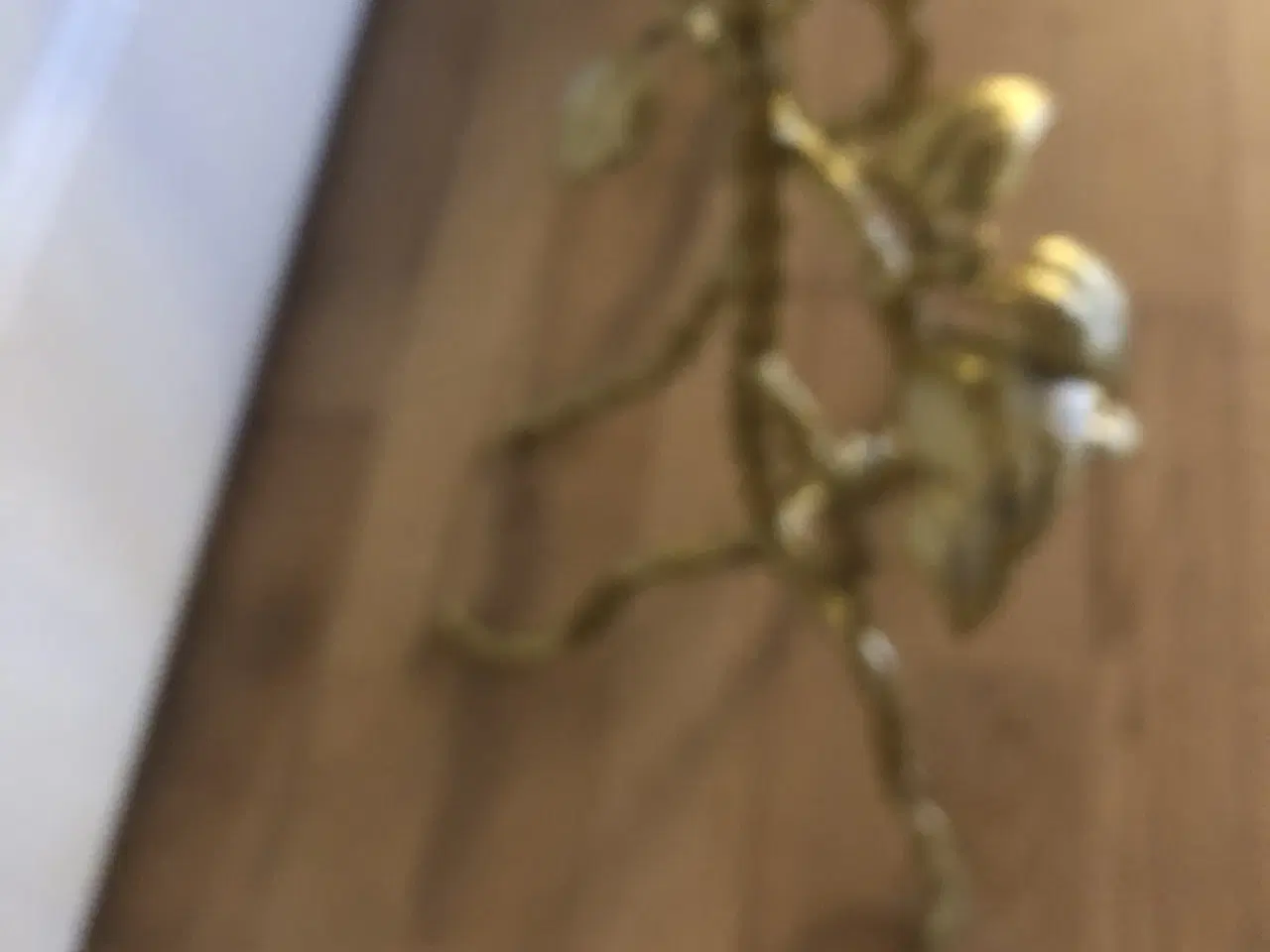 Billede 4 - Gamle fine guldfarvet gulvlysestager i jern/metal