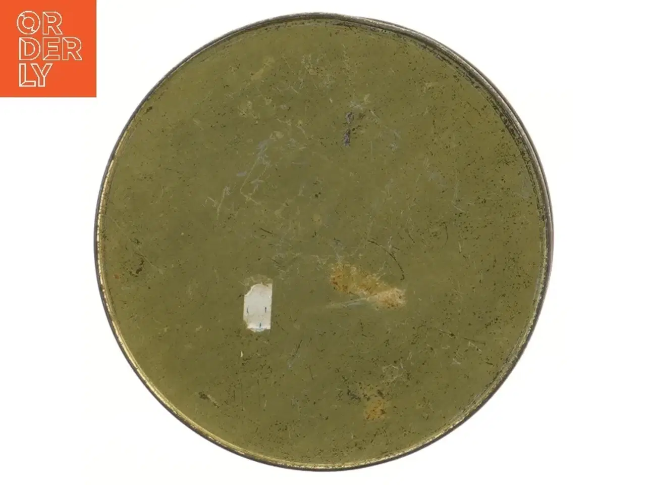 Billede 3 - Dekorativ rund metal dåse (str. Ø 20 cm højde 9 cm)