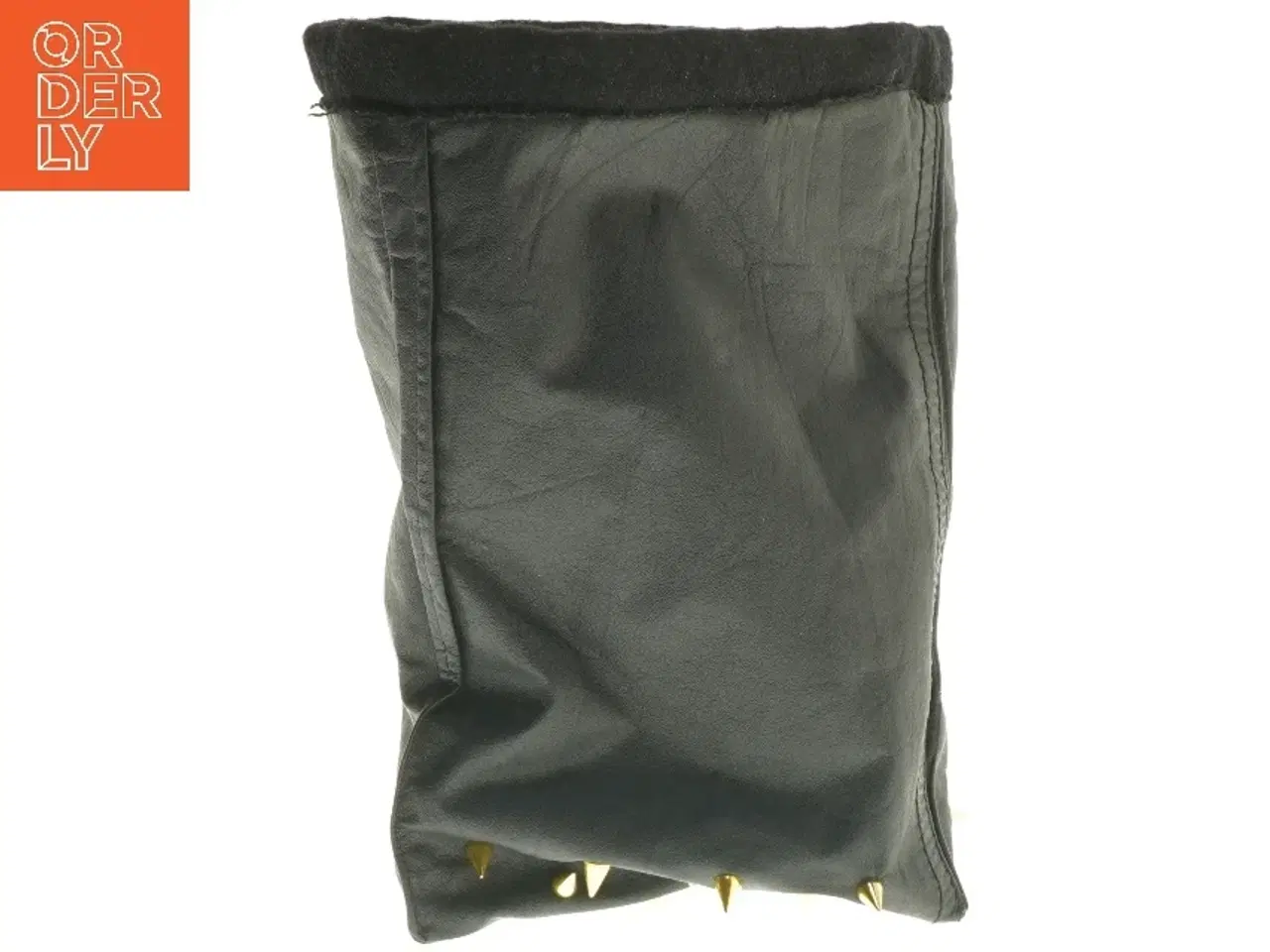 Billede 2 - Stempelkande Læderetui varmer med nitter (str. 25 cm)