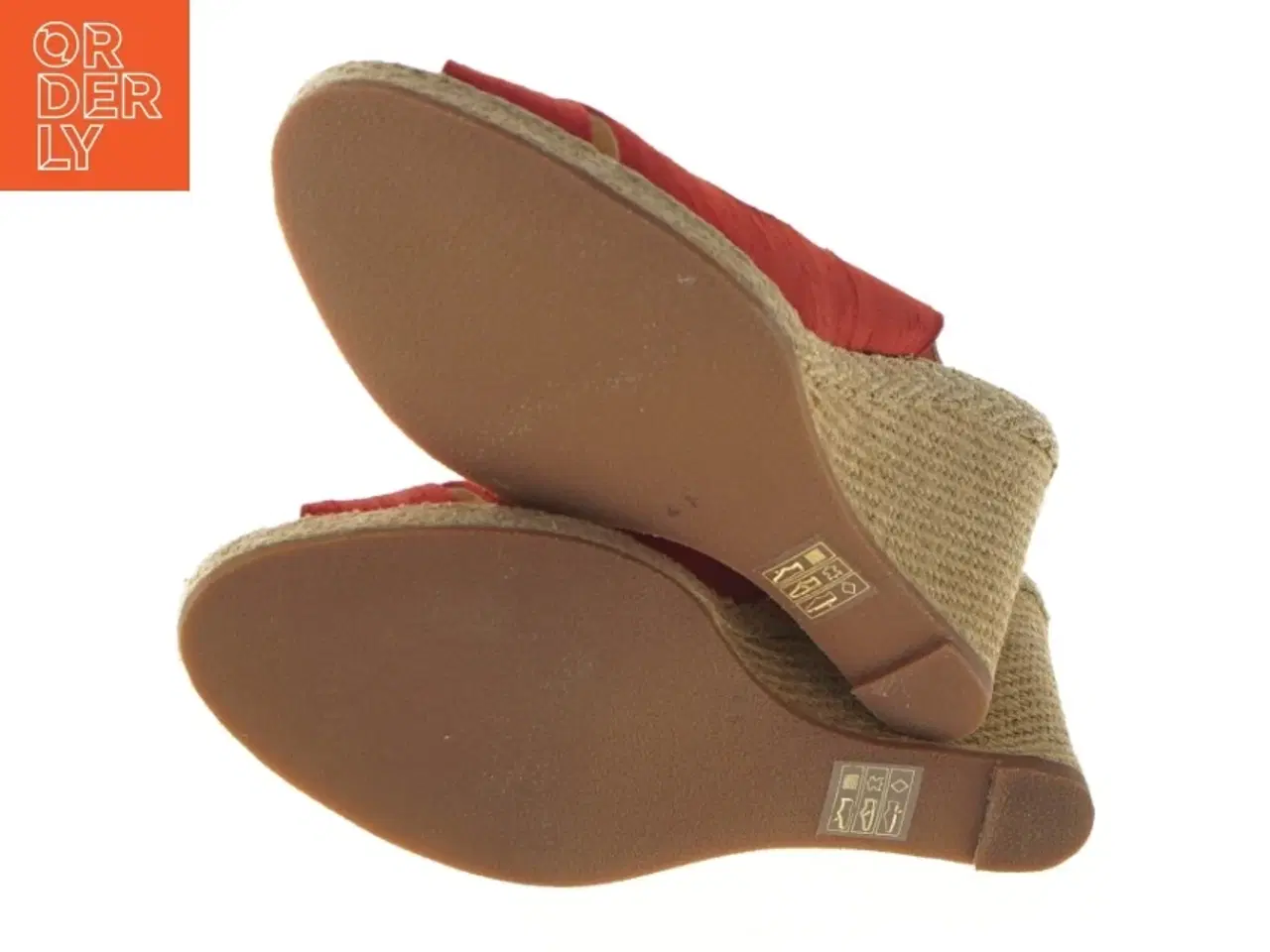 Billede 3 - Røde kilehælsandaler fra Billi Bi (str. 41 )