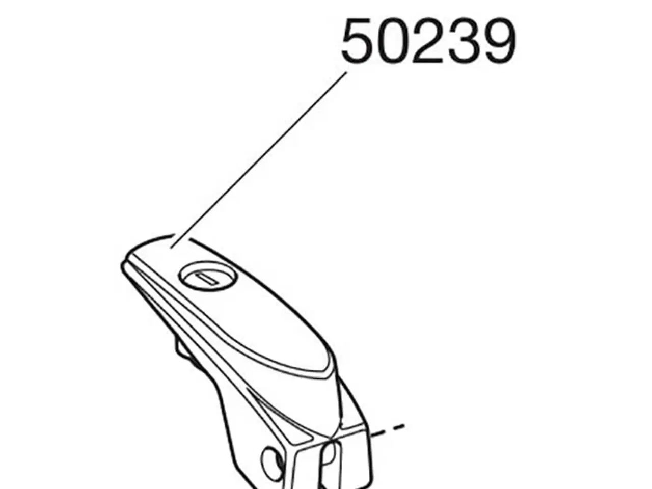 Billede 1 - Thule spændebeslag med hul til lås