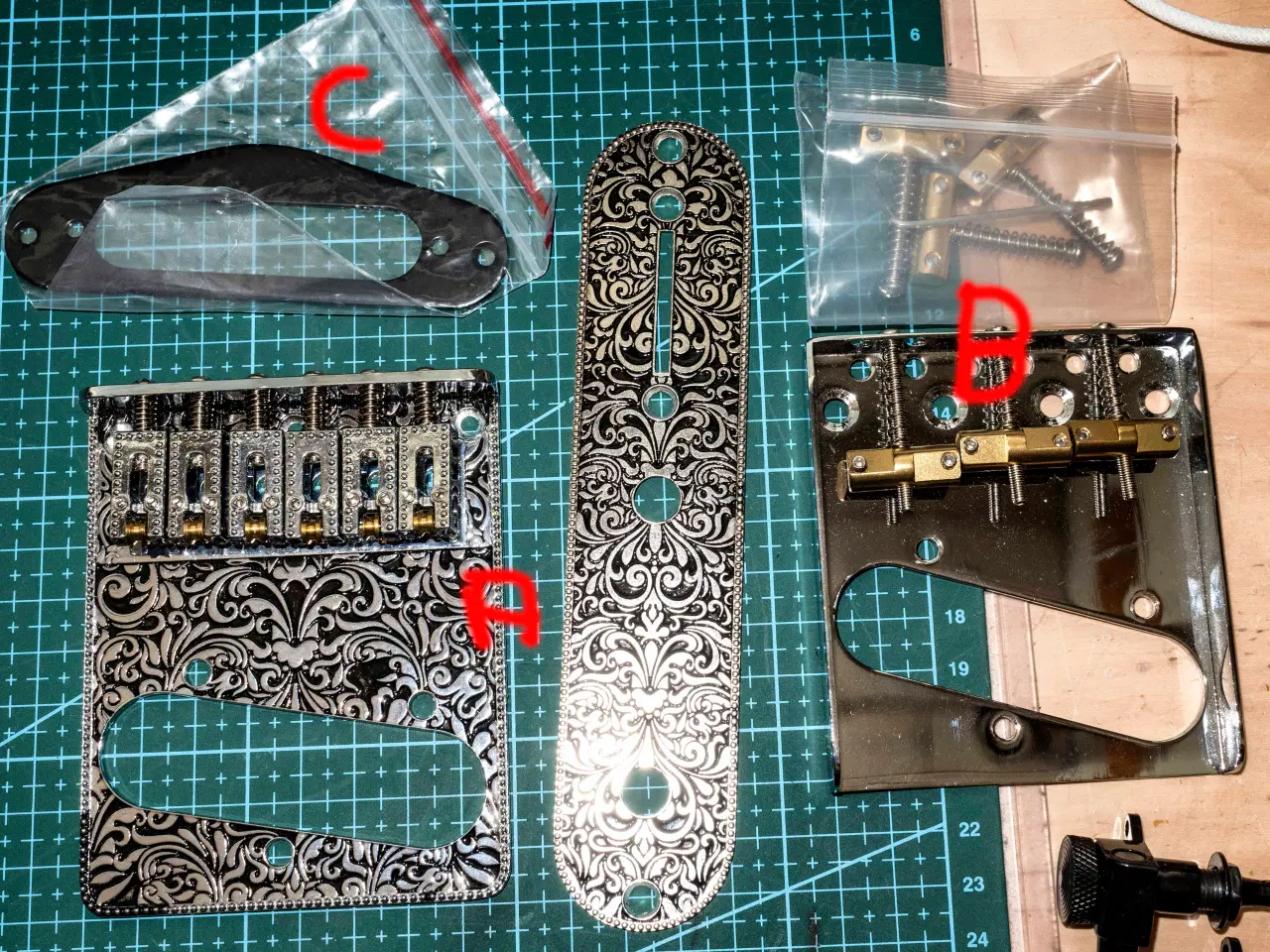 Billede 1 - A: Bridgeplate og controlpalte  m.m.
