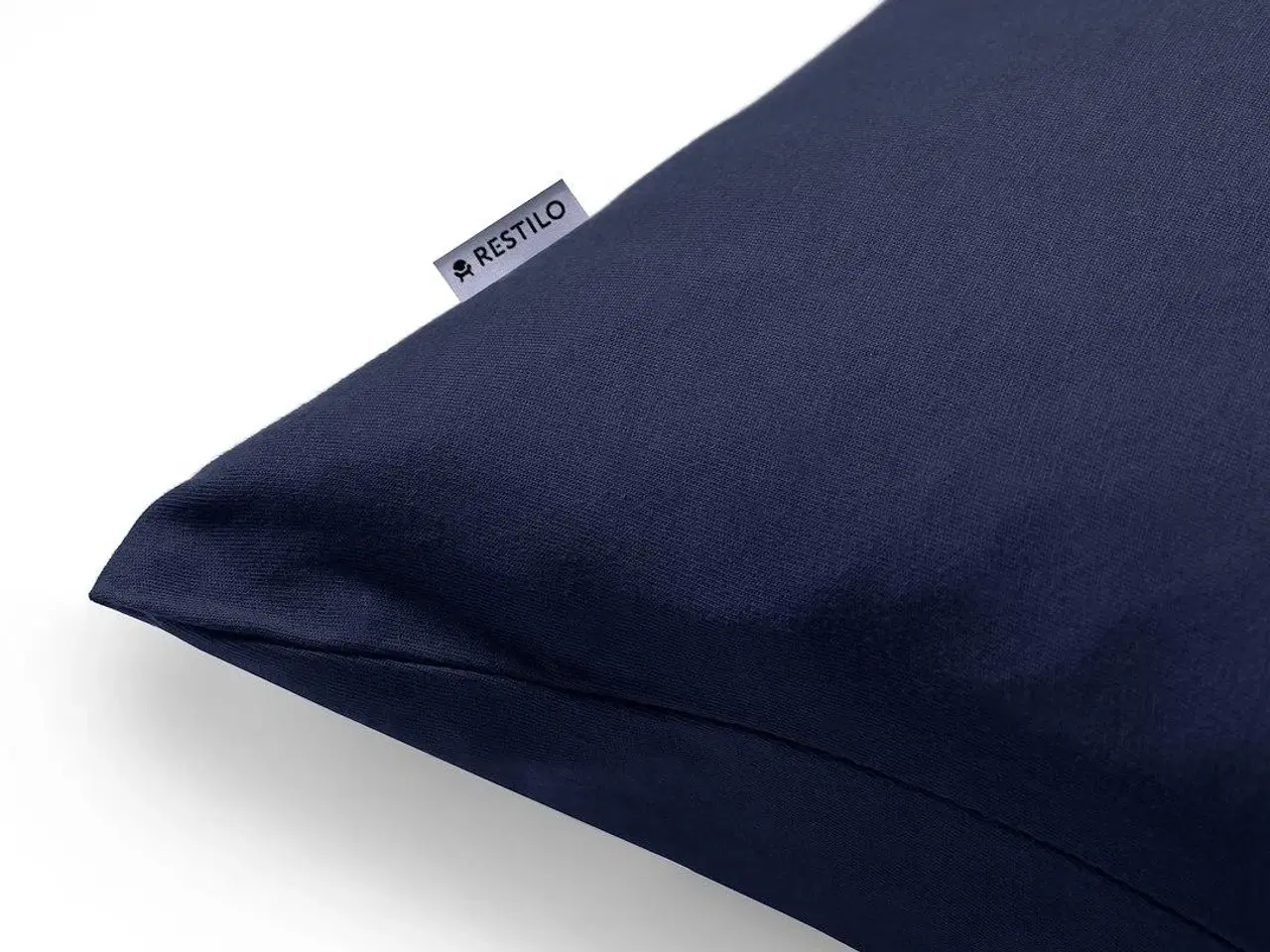 Billede 3 - DecoKing Amber pudebetræk 40×120 cm – marineblå jersey, sæt af 2