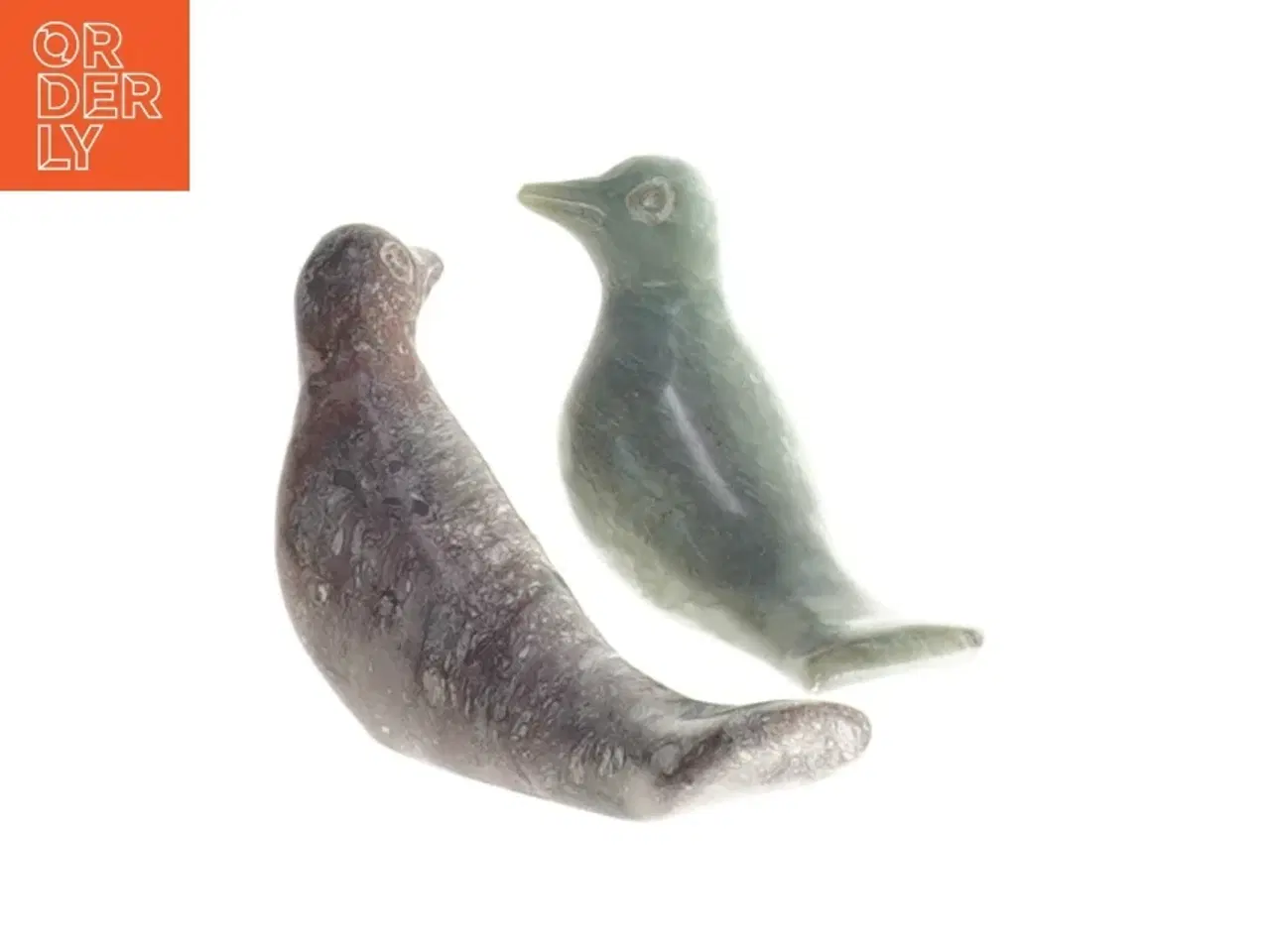 Billede 1 - Dekorative fuglefigurer i sten (str. 7,5 cm)