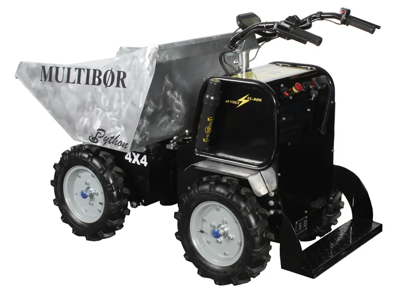 Billede 2 - Elektrisk, firehjulstrukket, knækstyret motorbør.