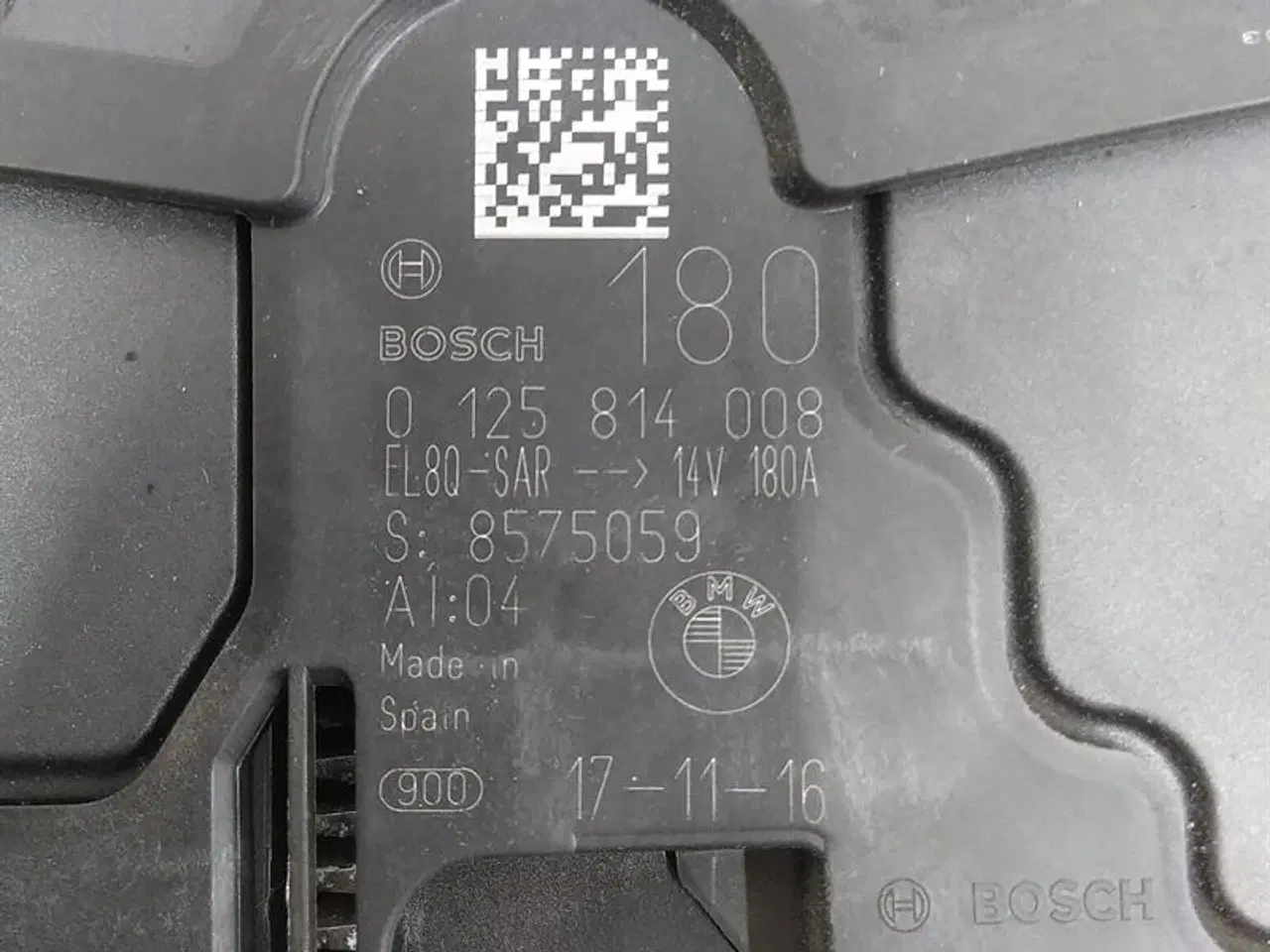 Billede 8 - Generator BOSCH 180A - 12318575059 (Kun 43116Km) K21122 BMW G11 G12 G30 G31 X3 (G01) X4 (G02)