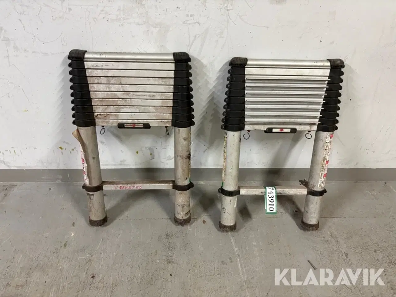 Billede 1 - Teleskopstiger Wurth - 2 styk