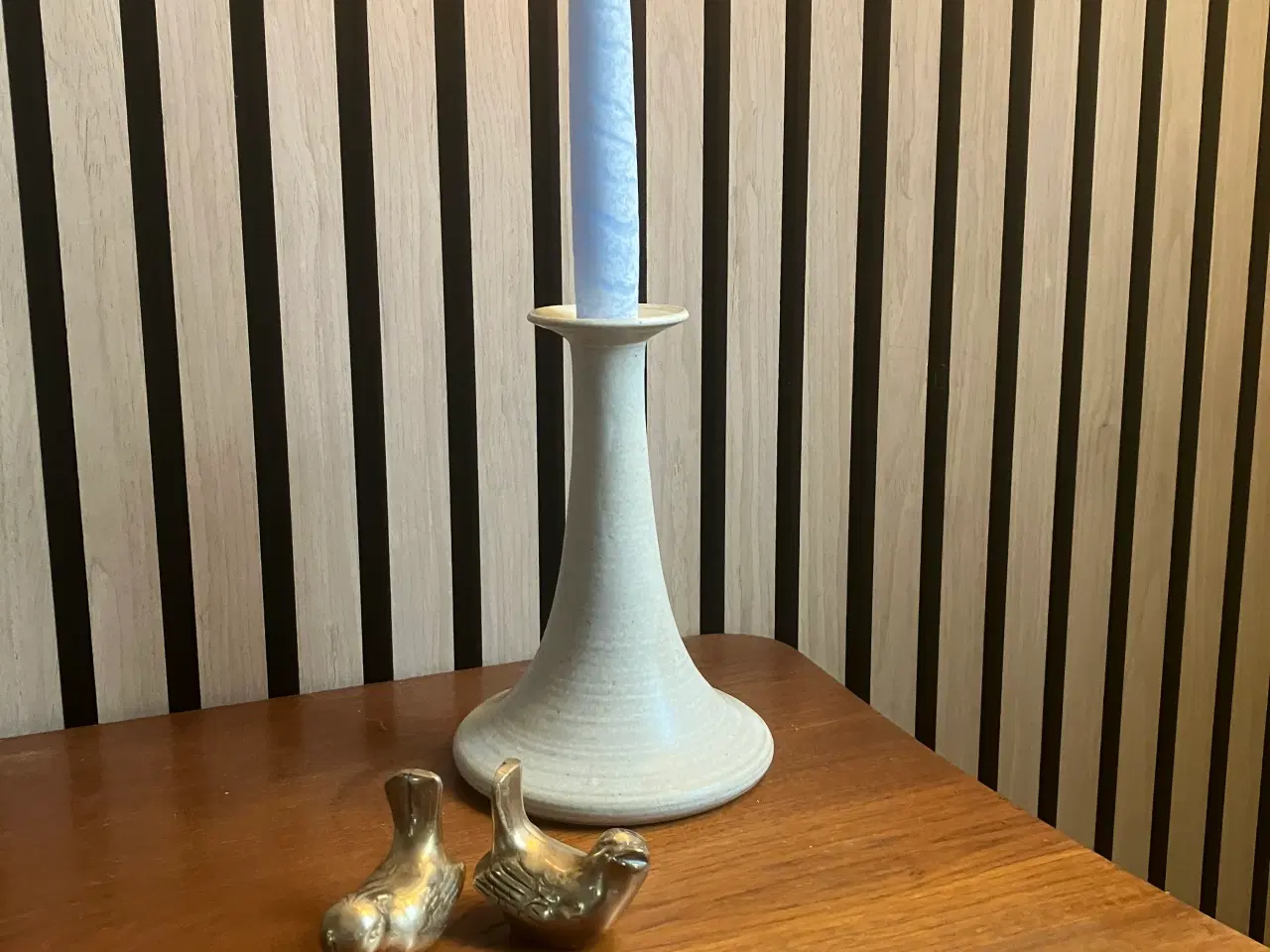 Billede 1 - Sæt med 2 fugle i messing