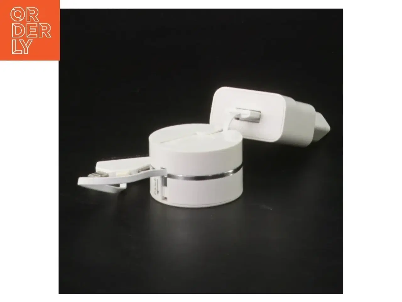 Billede 2 - Hvid mobil oplader med adaptere fra Huawei (str. 10 cm)