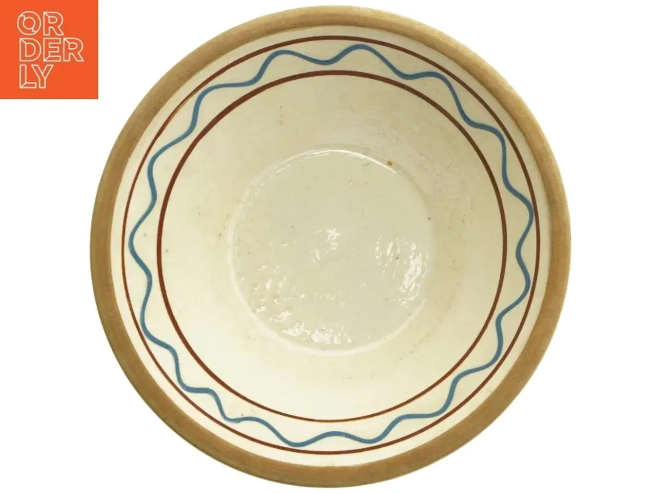 Billede 3 - Keramisk skål med mønster (str. Ø 28,5 cm)