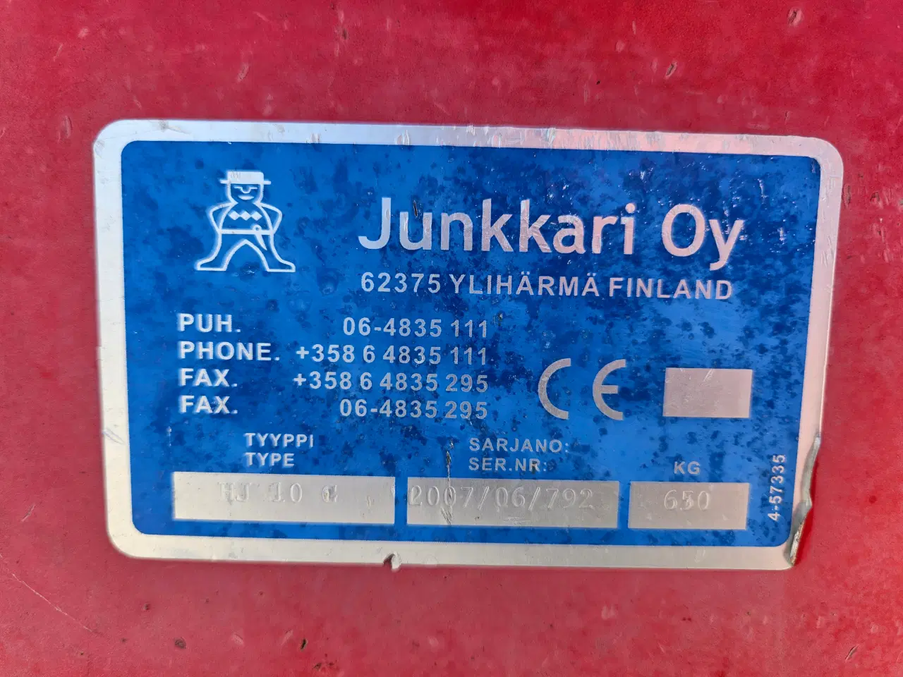Billede 12 - Junkkari HJ 10G / flishugger til traktor
