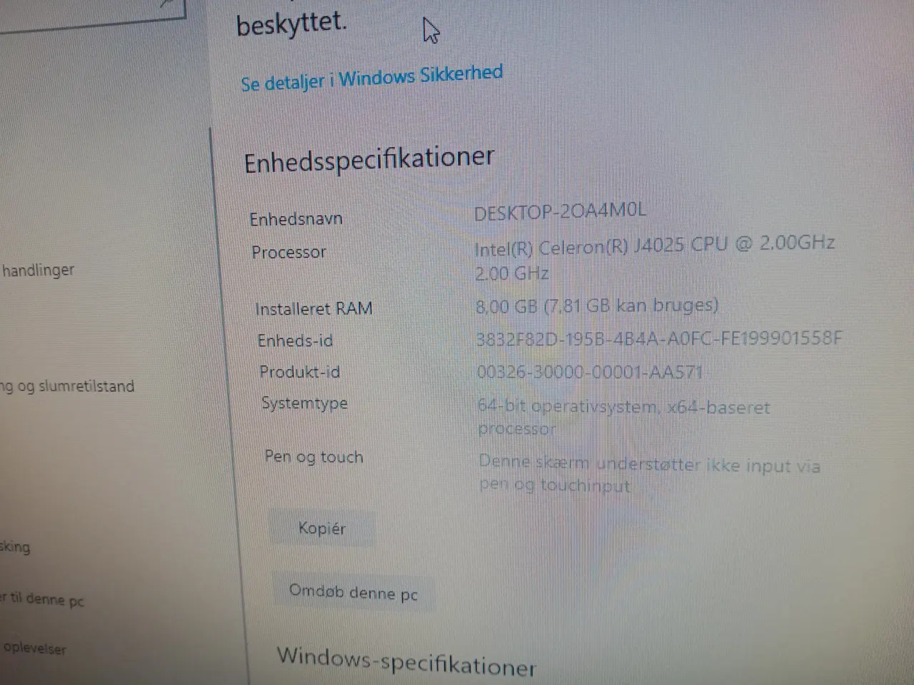 Billede 2 - Komplet Acer kontor computer