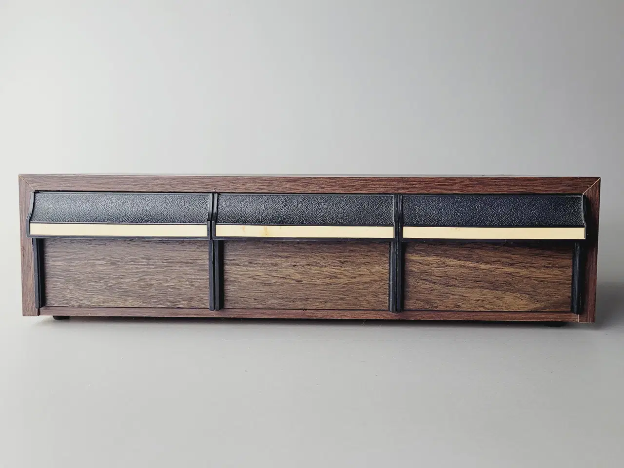 Billede 3 - ⭐️· 🎶 Vintage Kassetteboks / Opbevaring Træ-look