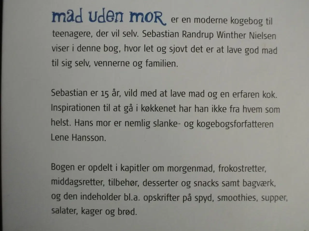 Billede 3 - mad uden mor, af sebastian randrup winter nielsen,