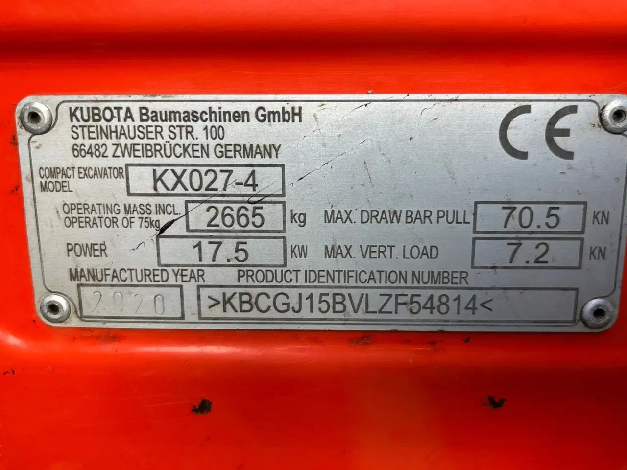 Billede 4 - Kubota kx027-4 rotortilt svensker skovl og 2 graveskovle