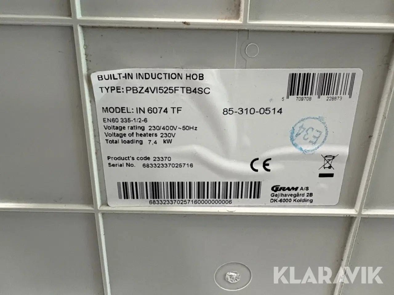 Billede 7 - Kogeplade Gram PBZ4VI525FTB4SC