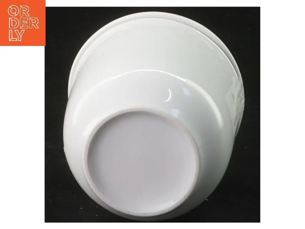 Billede 2 - Hvid sukkerskål med låg (str. 12 cm)