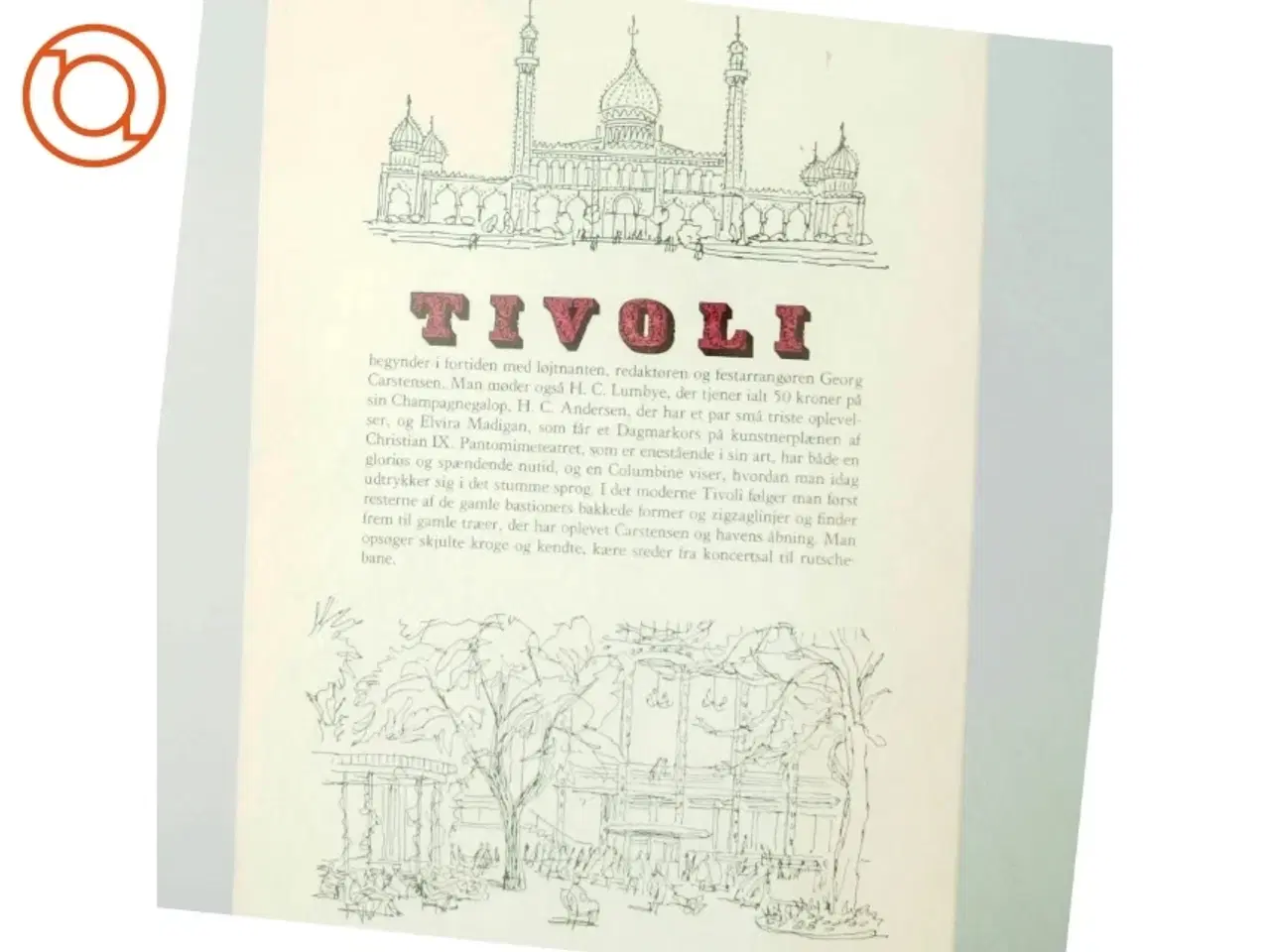 Billede 3 - Vandring i Tivoli af Ebbe Sadolin (Bog) fra Selskabet Bogvennerne/C.A. Reitzels Forlag