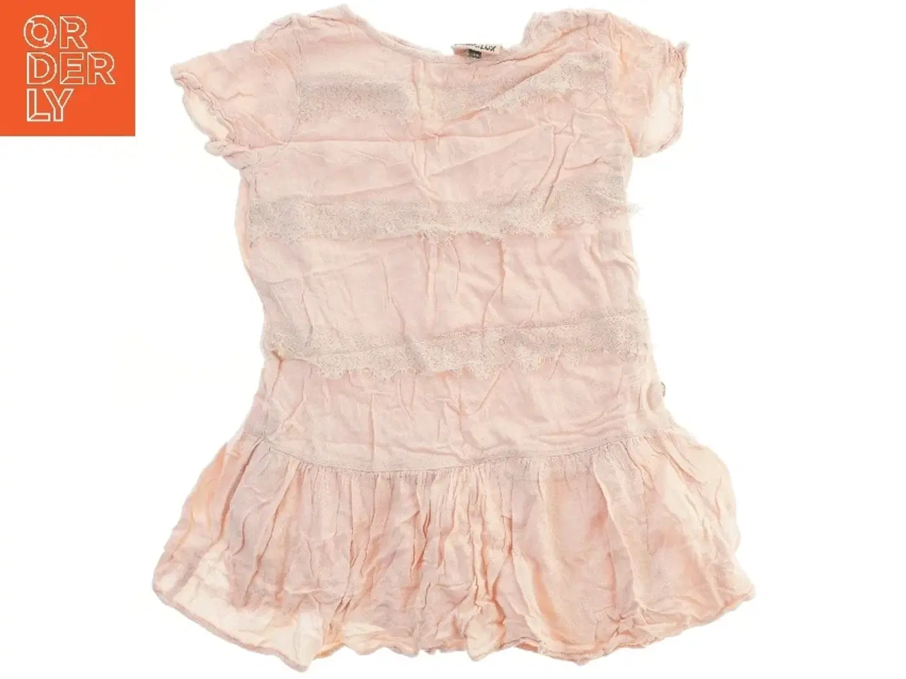 Billede 1 - Lyserød kjole med blonde detaljer fra Pomp de Lux (str. 128)