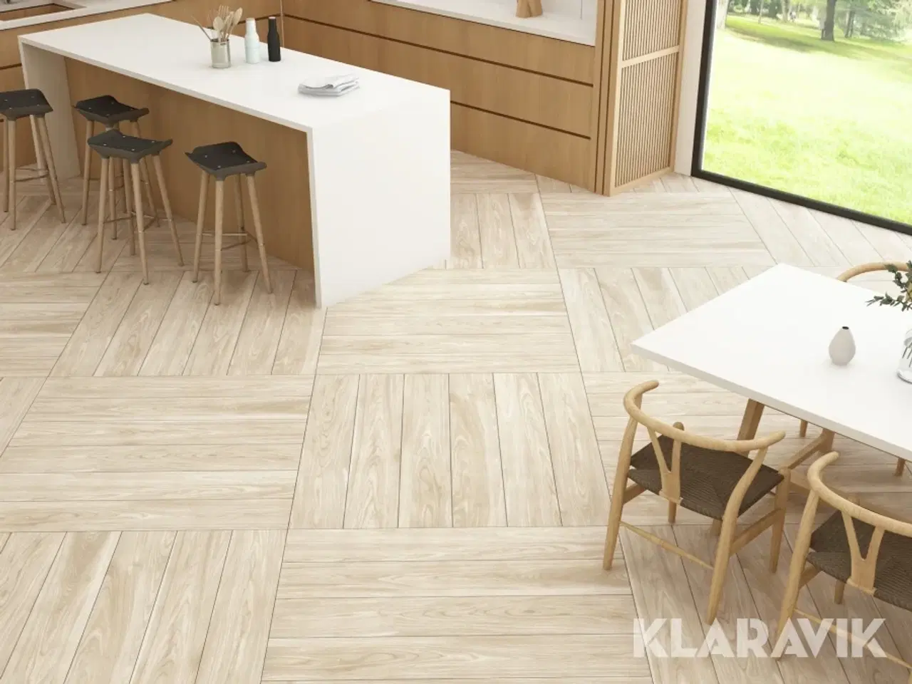 Billede 4 - Porcelænsfliser med træstruktur Kao Wood Moon