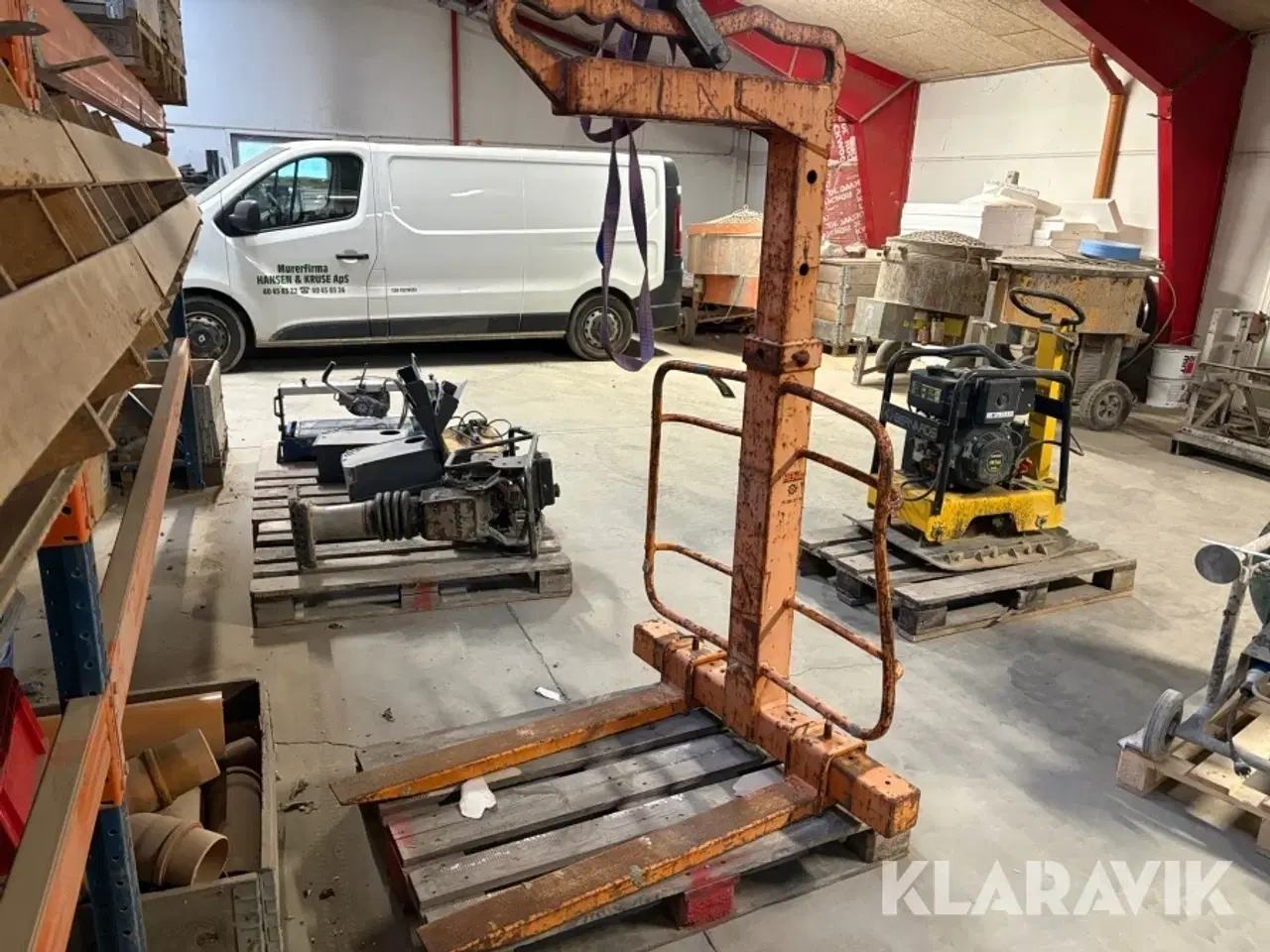 Billede 5 - Pallegafler til kran Hema 22-3