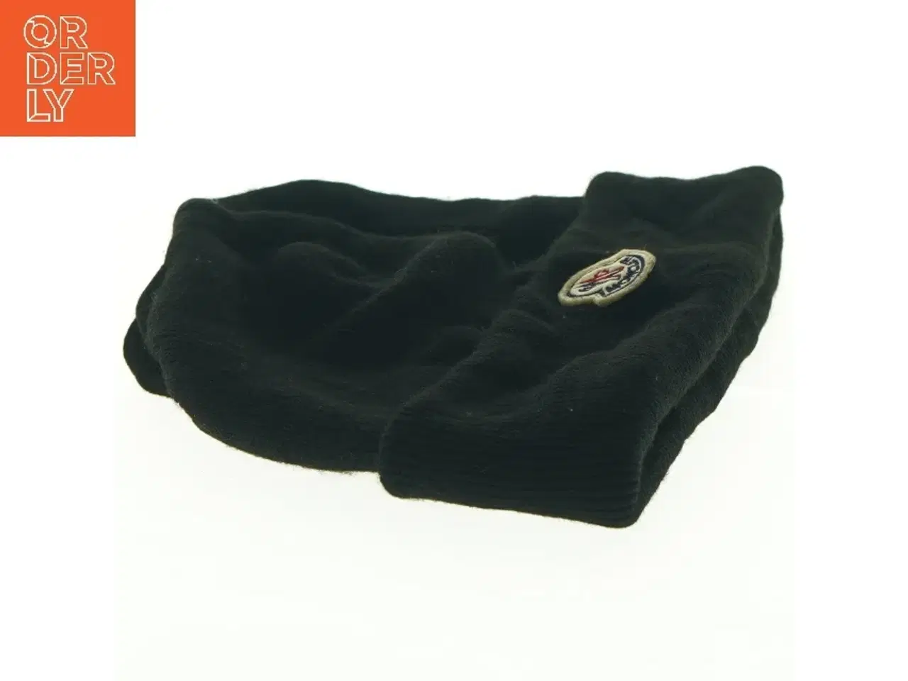 Billede 4 - Strikhue i sort fra Moncler (str. 26 x 25 cm)