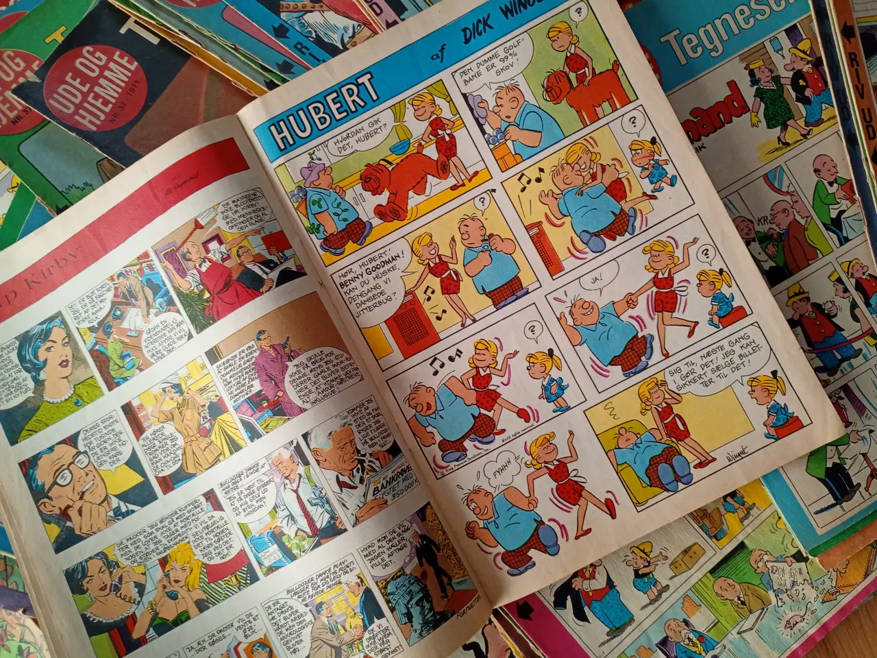 Billede 3 - 77 styk tegneserier fra Ude og Hjemme