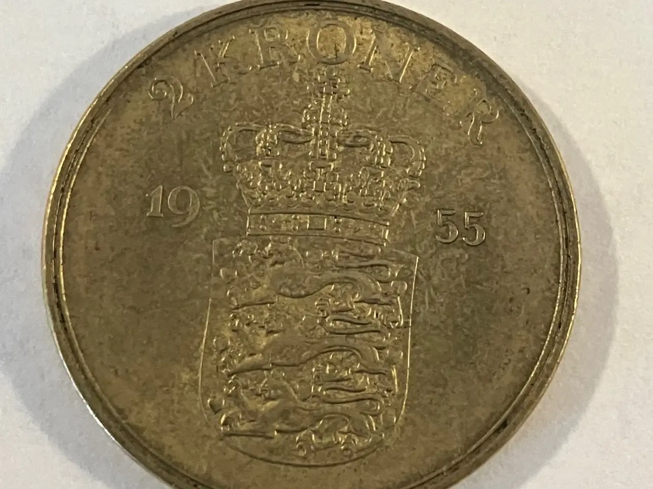 Billede 1 - 2 Kroner Danmark 1955