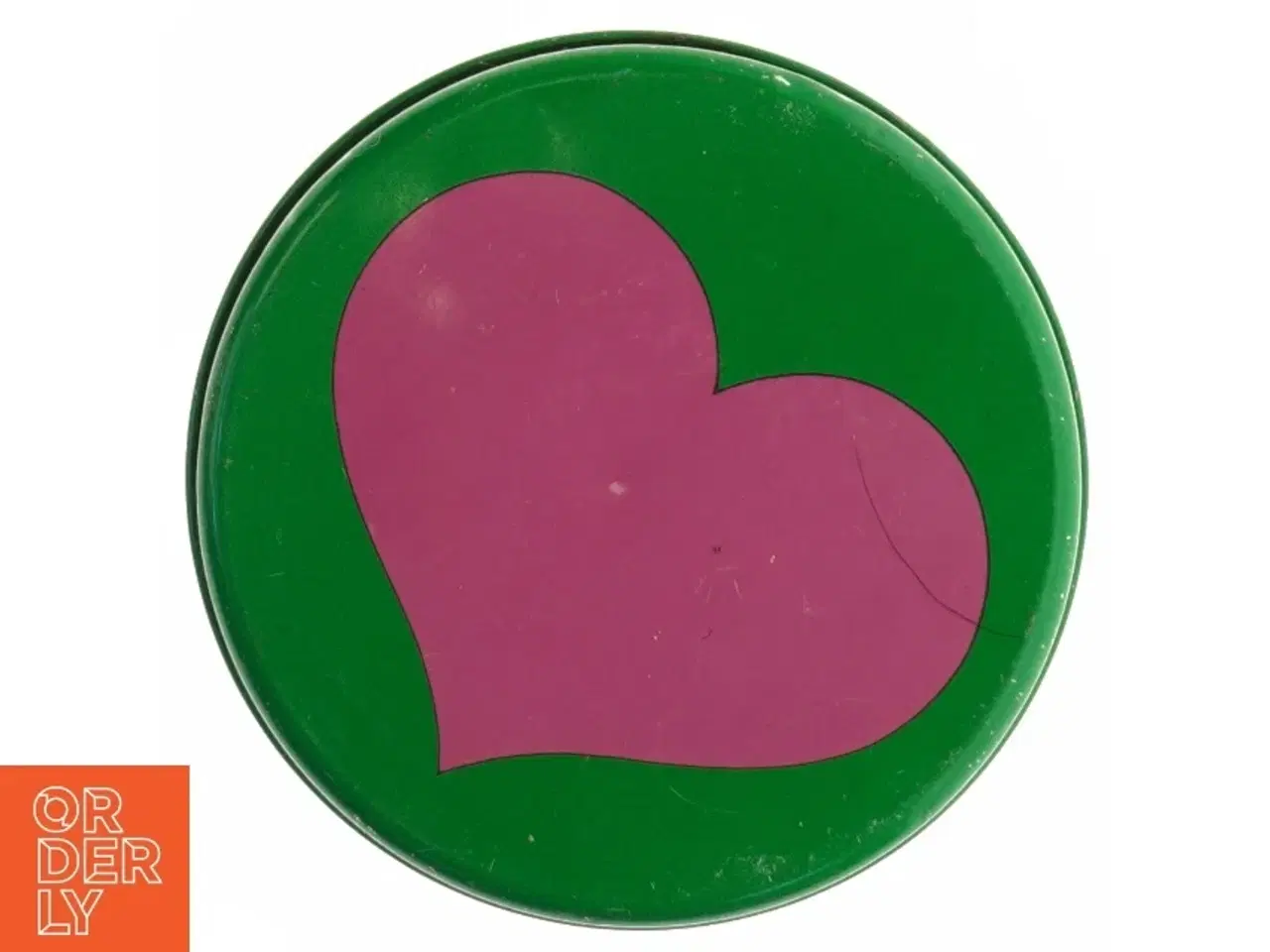 Billede 5 - 1960&#39;er dåse med hjerter Laurids Lønborg & Lena Al Eklund (str. Diameter, 13 cm h 16 cm)