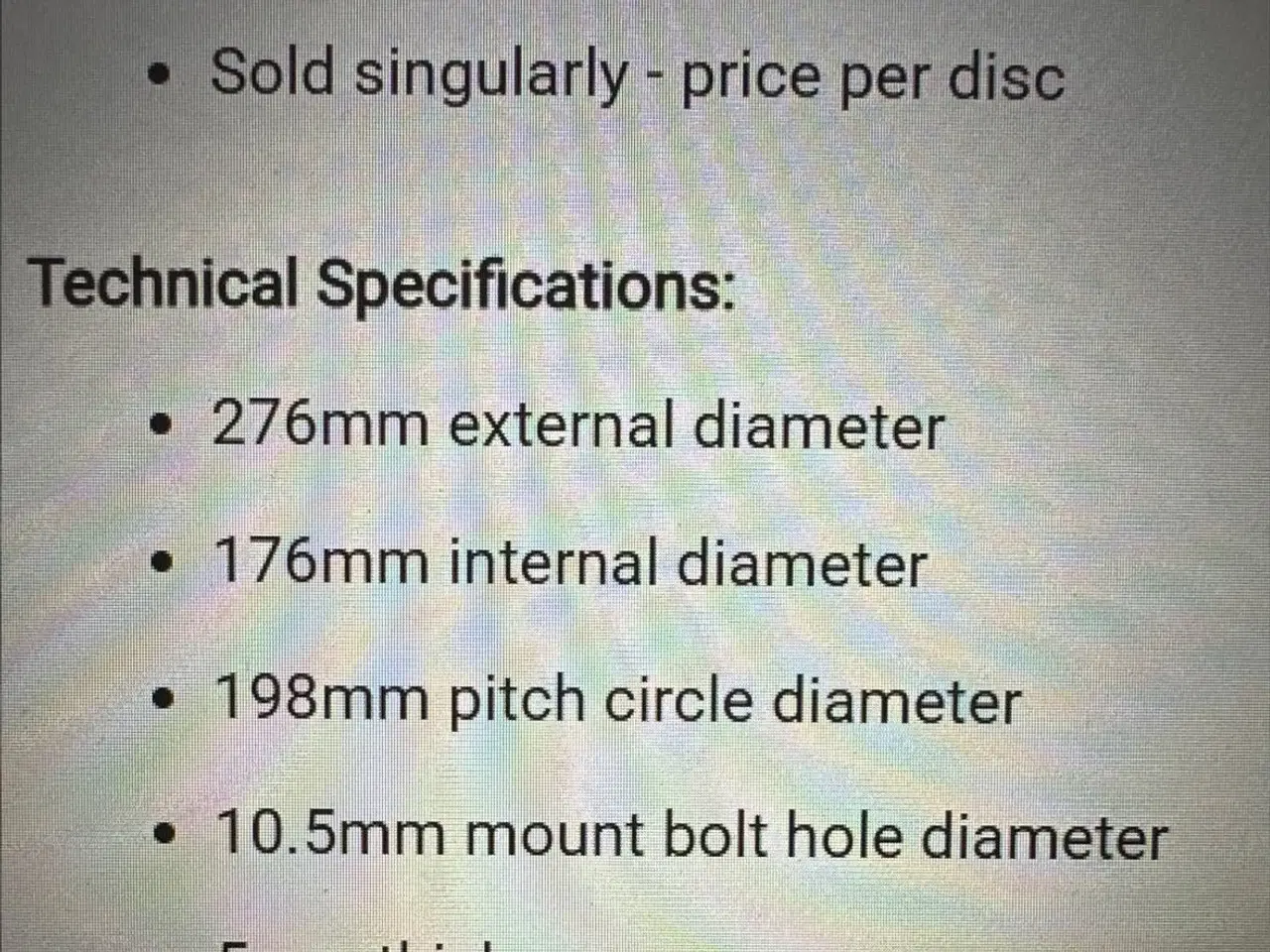 Billede 3 - BMW R Serie bremseskive bag