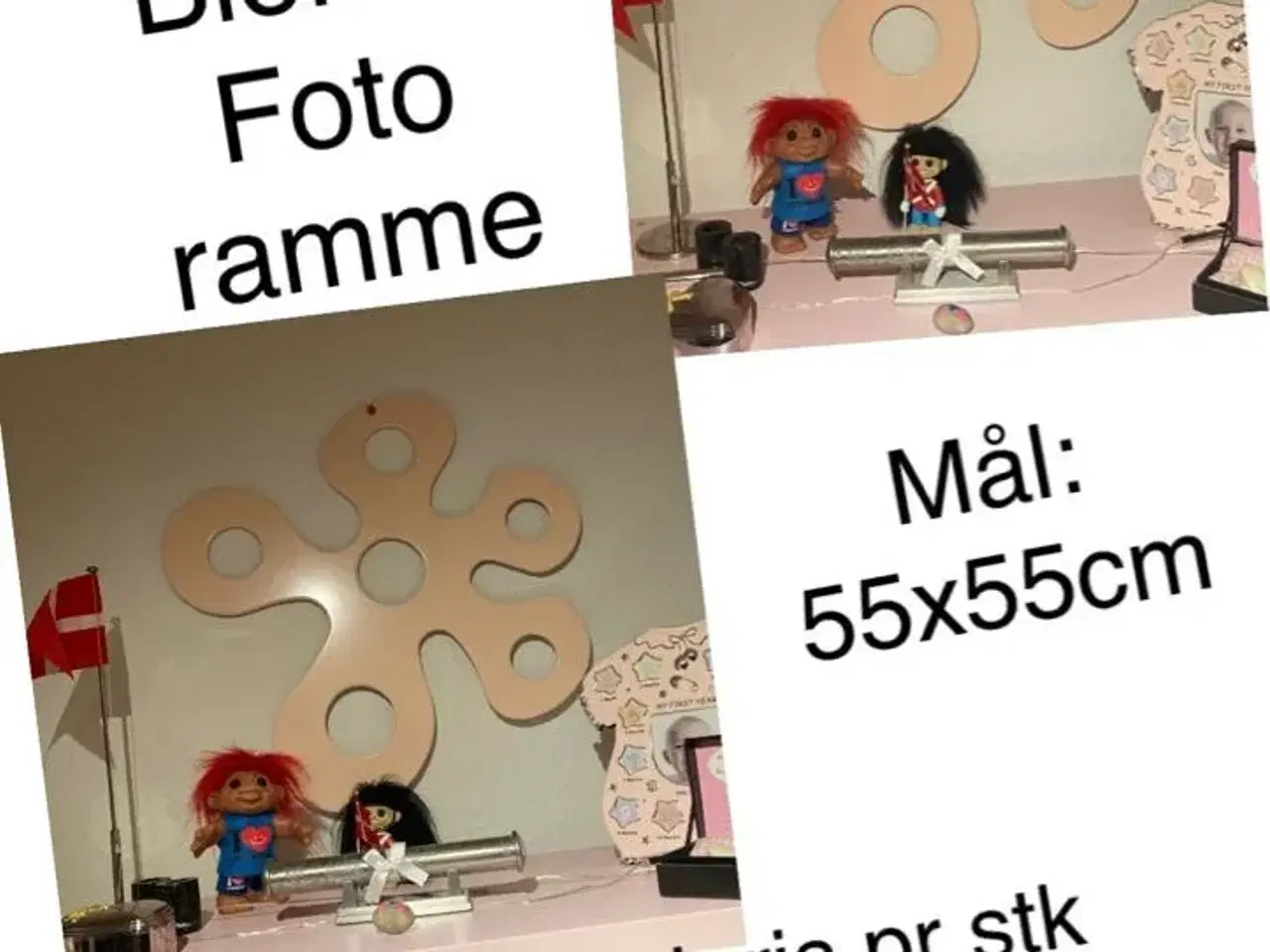 Billede 1 - NY flot blomst fotoramme