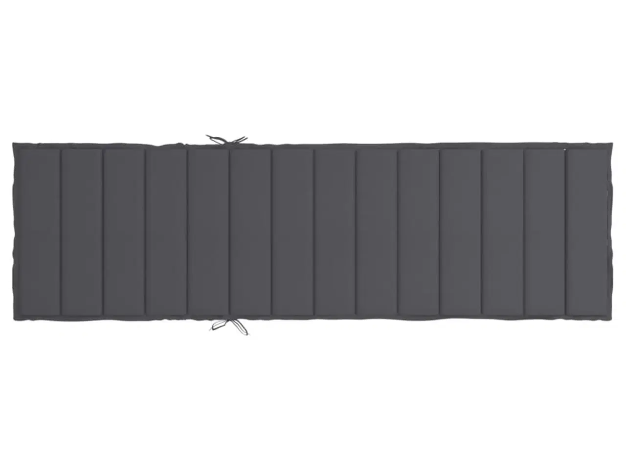 Billede 5 - Hynde til liggestol 200x70x3 cm oxfordstof antracitgrå