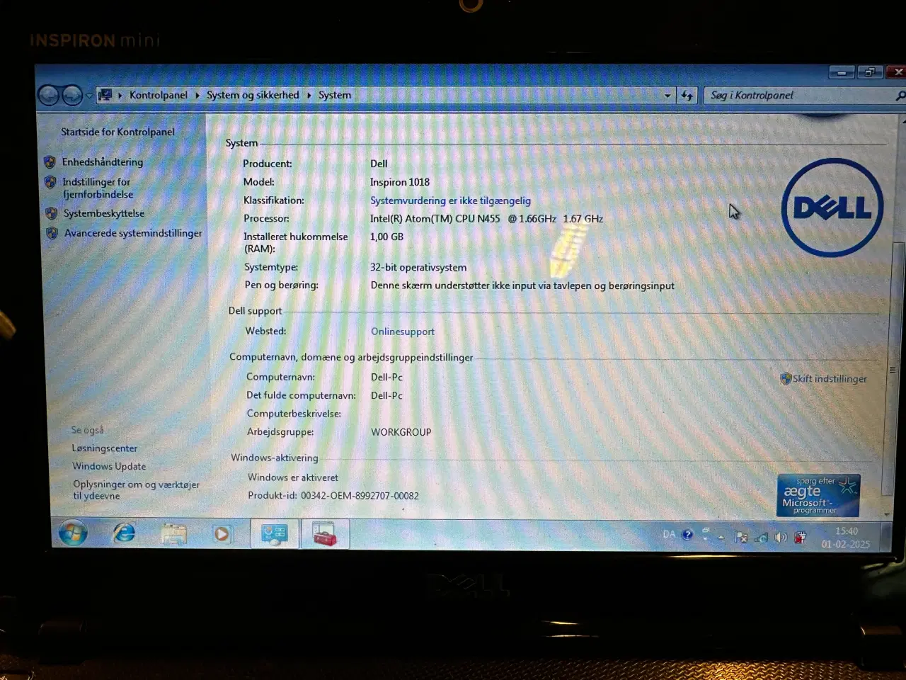 Billede 4 - Dell Inspiron 1018