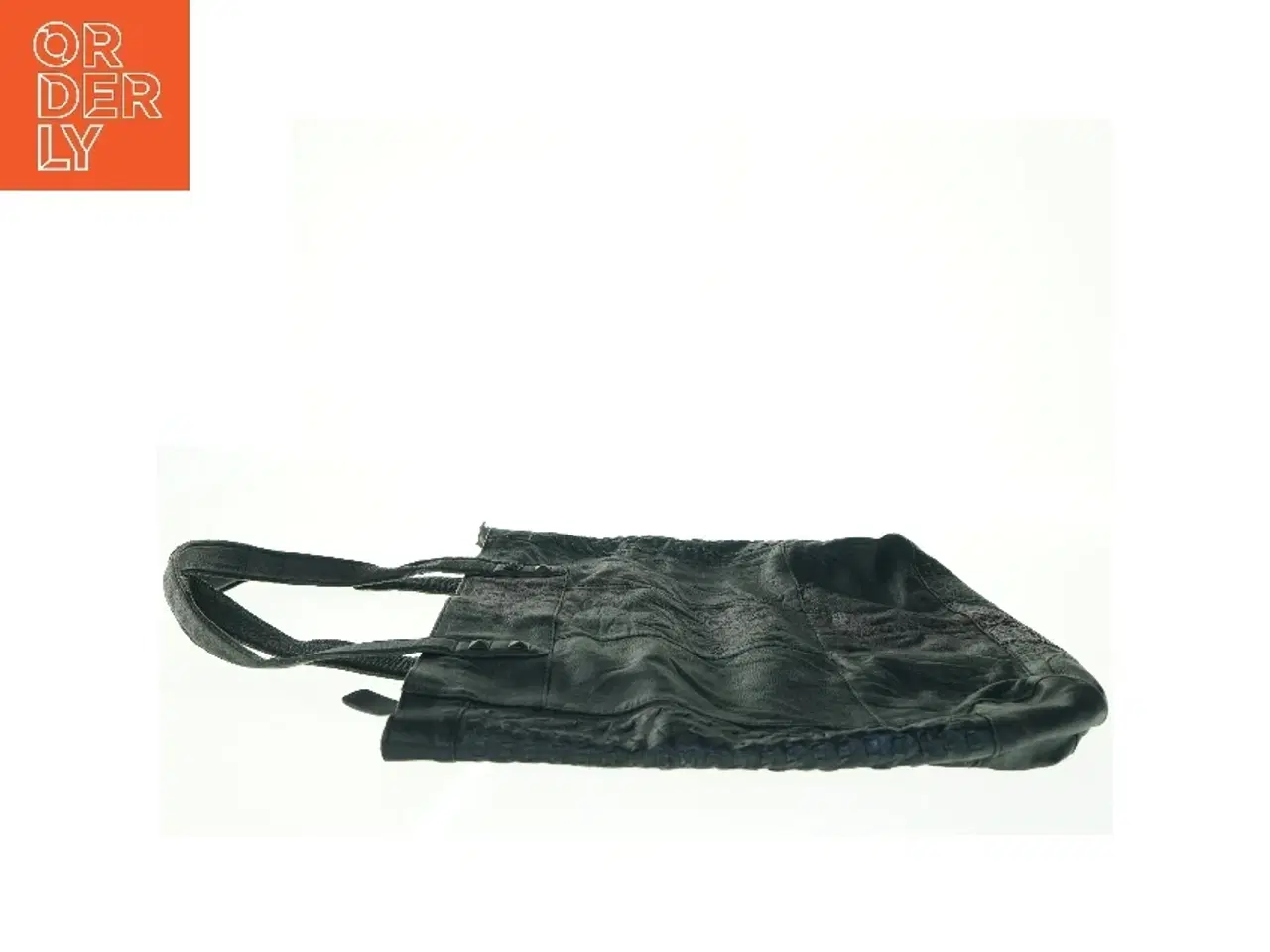 Billede 4 - Sort skuldertaske i læder fra Dixie (str. 44 x 43 cm)