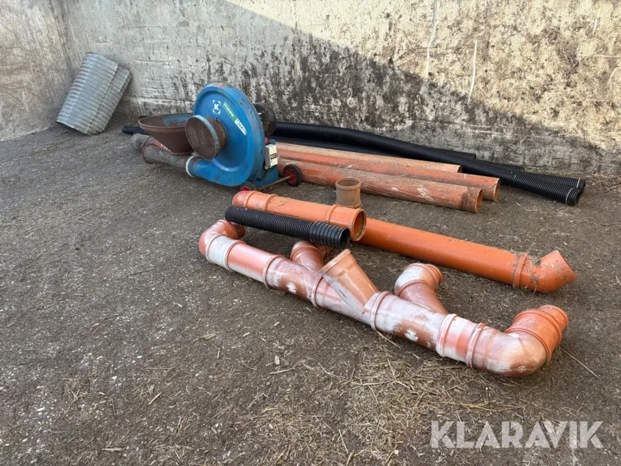 Billede 3 - Kornlufter Kongskilde - inklusiv diverse rør