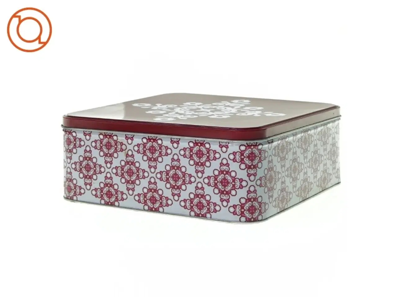 Billede 2 - Blikdåse til julebag (str. 21 x 21 x 8 cm)