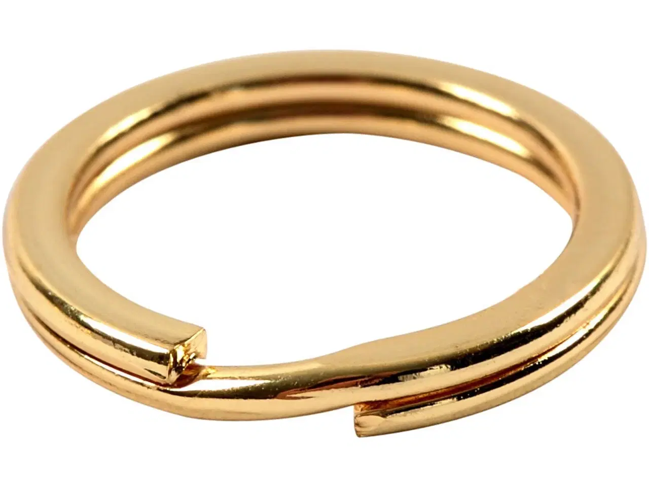 Billede 1 - Forgyldt Splitring 15 mm - 15 stk. til Smykkedesign