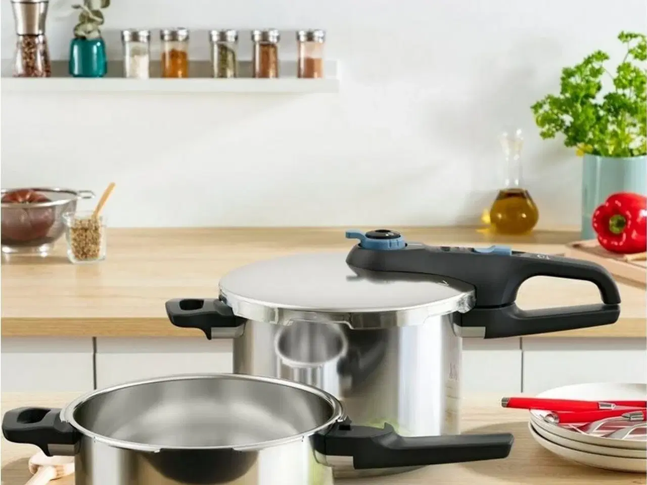 Billede 18 - Trykkoger Tefal P2584301 rustfrit stål - 4 og 6 l sæt