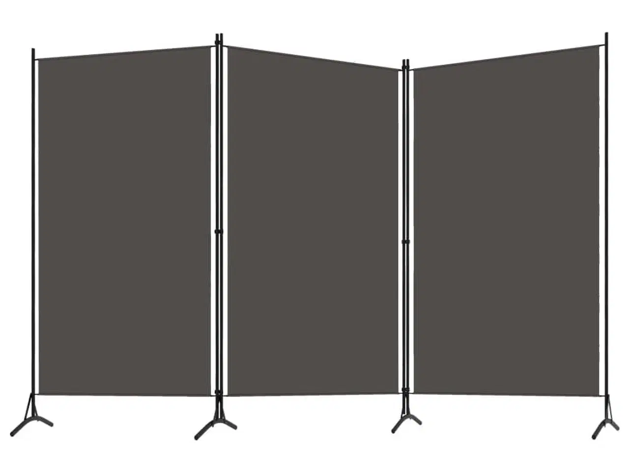 Billede 2 - 3-panels rumdeler 260 x 180 cm antracitgrå