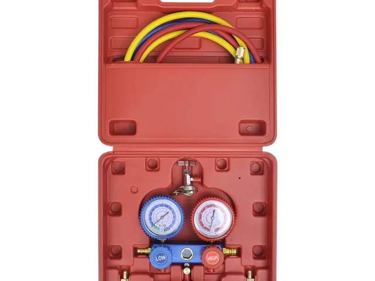 Billede 11 - Ettrins-vakuumpumpe med tovejs-trykmålersæt med manifold