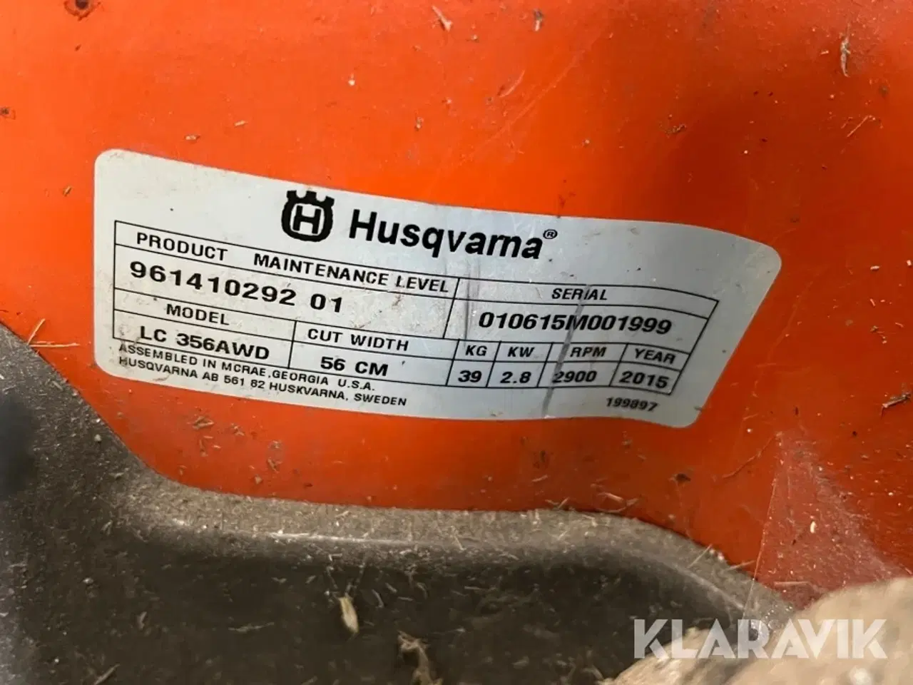Billede 5 - Græsslåmaskine Husqvarna LC 356 AWD