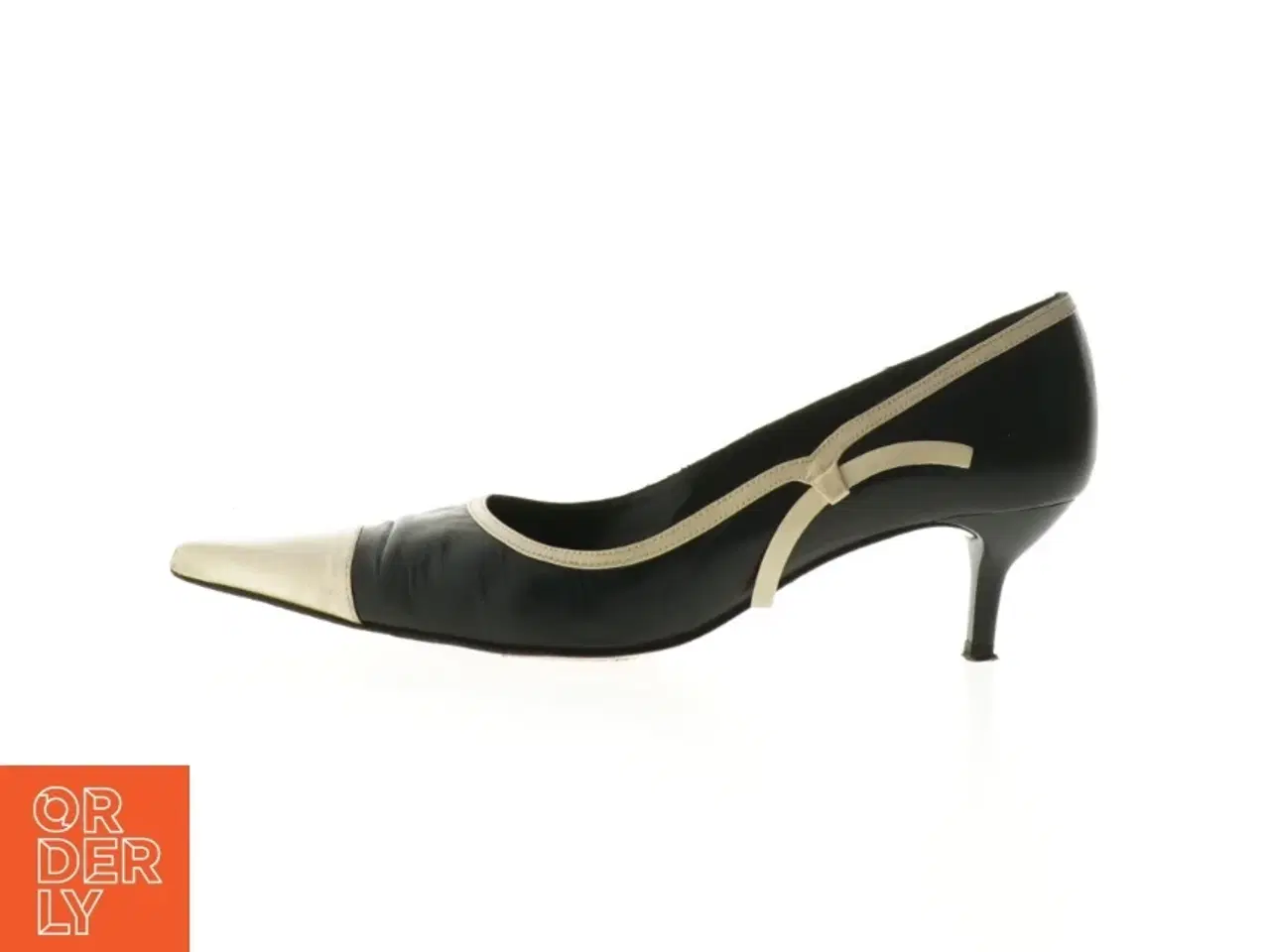 Billede 1 - Sorte og beige pumps fra Laura camino (str. 38 )