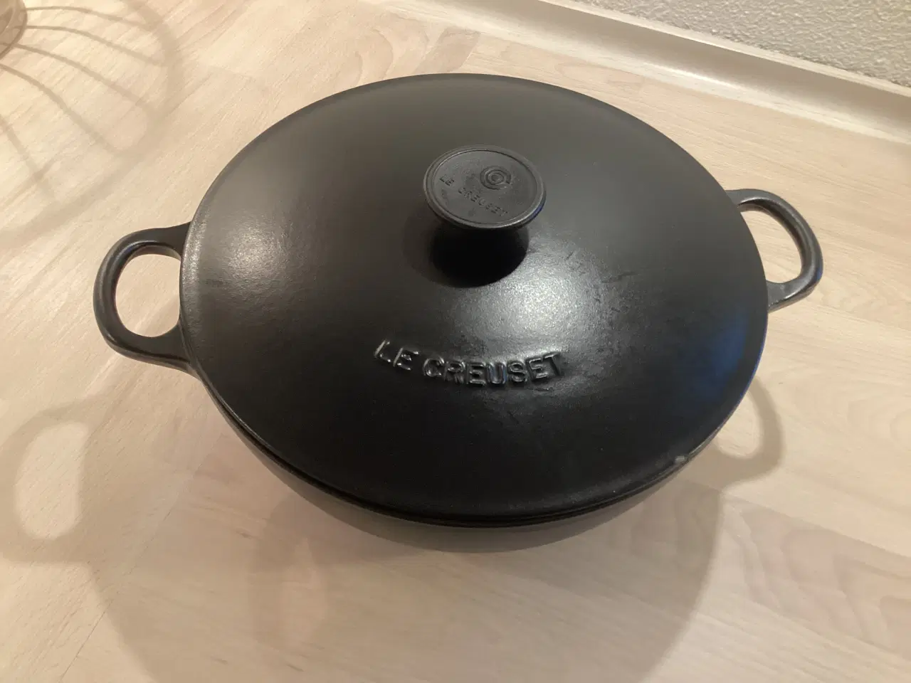 Billede 1 - Fin sort Le Creuset støbejerns stegegryde m. Låg