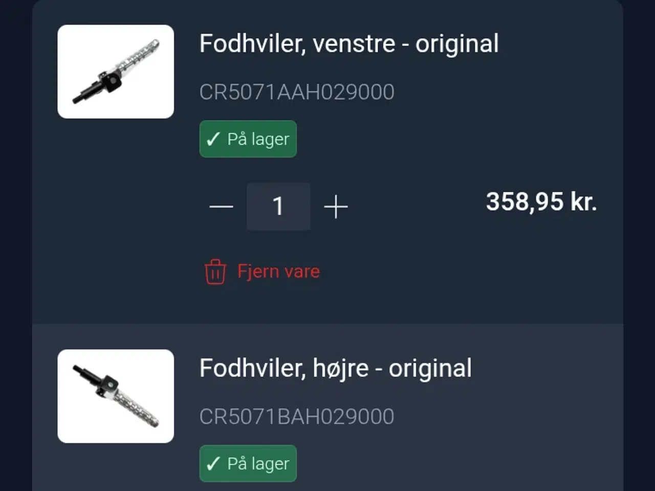 Billede 2 - Originale fodhvilere til hot 50/big max 