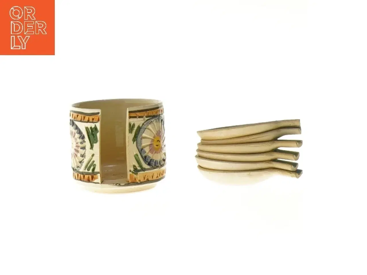 Billede 1 - Kuvert skåle, håndmalede (str. 8 cm)